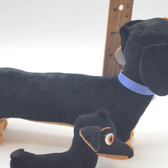 2 TY Dachshunds BUDDY Secret Life of Pets Dog Puppy Plush Softie Toy Animal  Co - Picture 4 of 12